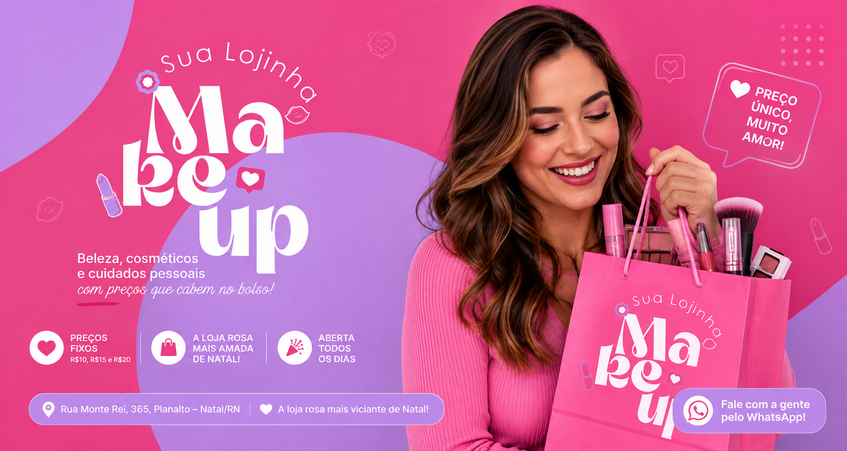 Banner Promocional: Sua beleza, seu brilho, sua escolha!